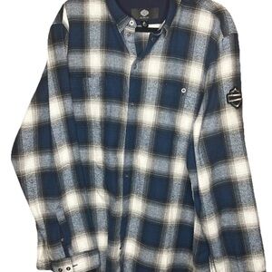 Harley-Davidson Blue Plaid Shirt